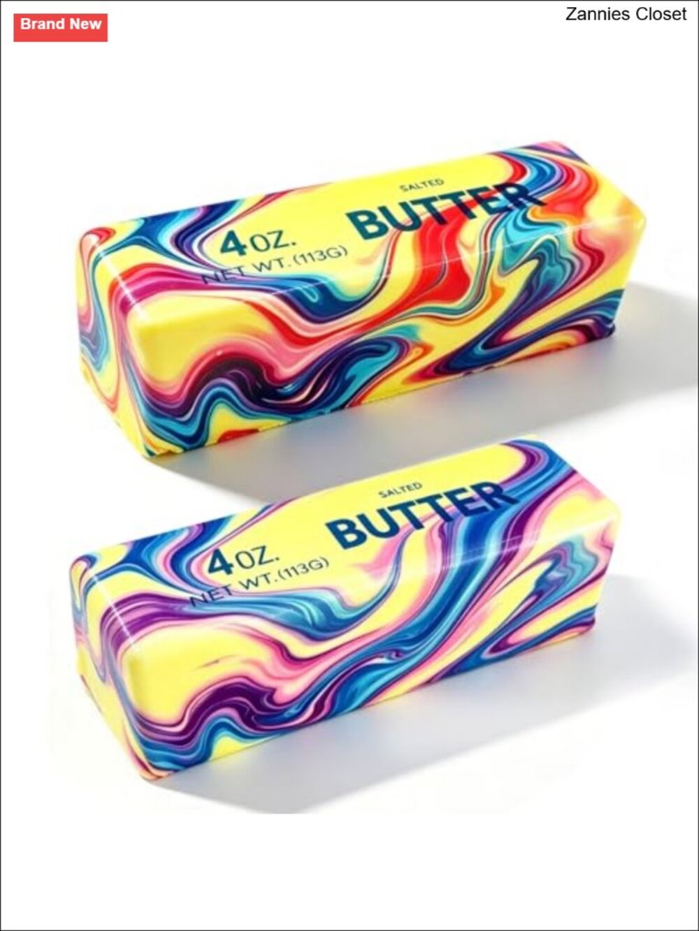 2 Pack Slow Rising Butter Squishy Sensory Fidget Stress Relief Toy